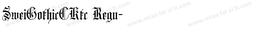 SweiGothicCKtc Regu字体转换